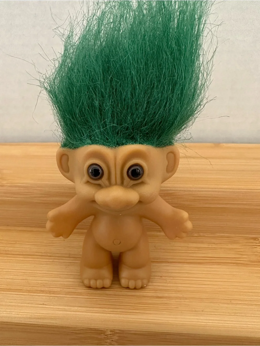 Vintage Russ Mini Troll Dolls with Green, Rainbow, and Orange Hair Set of 3 #11